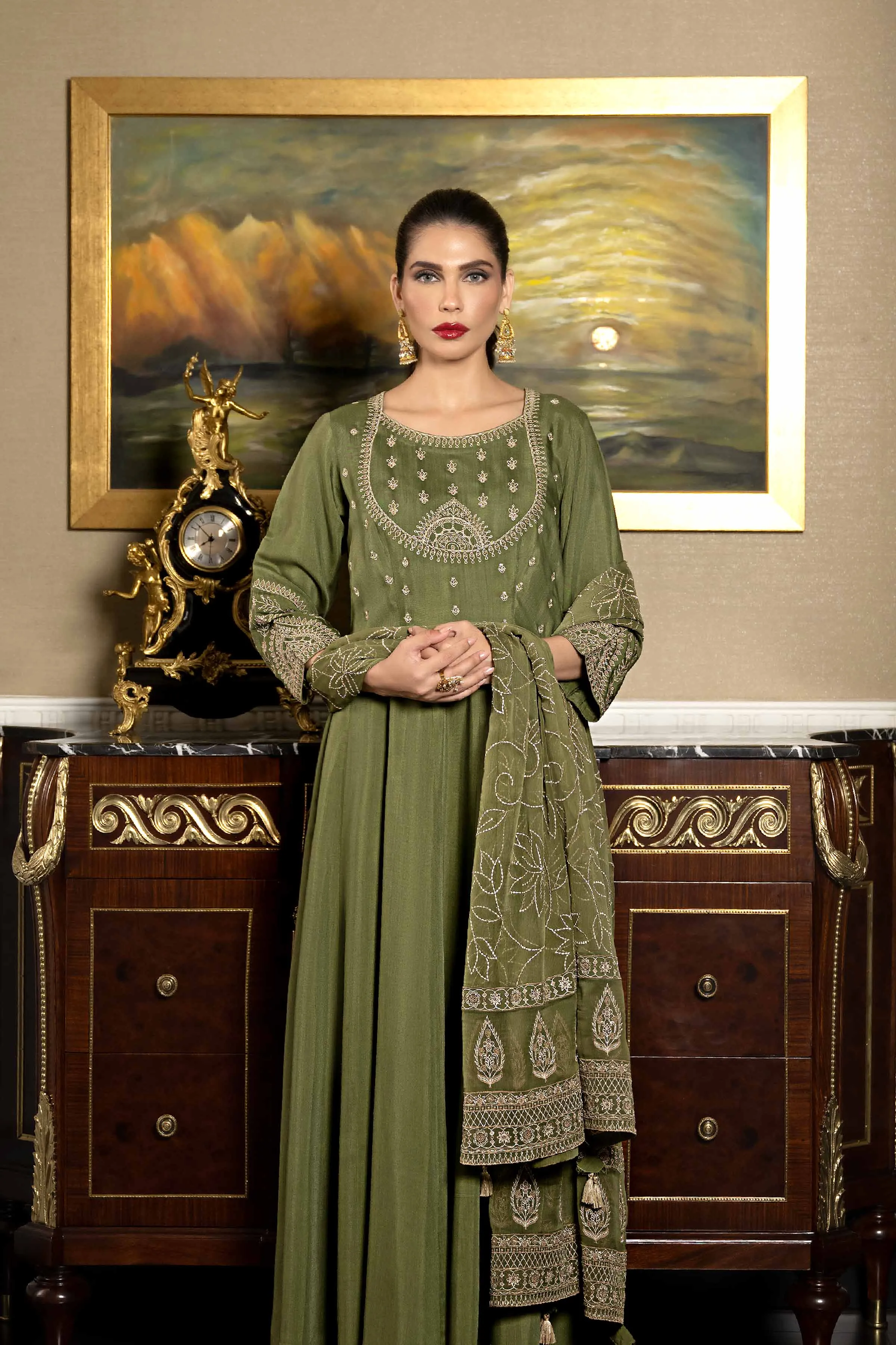 2 Piece - Embroidered Suit - KFW23-53