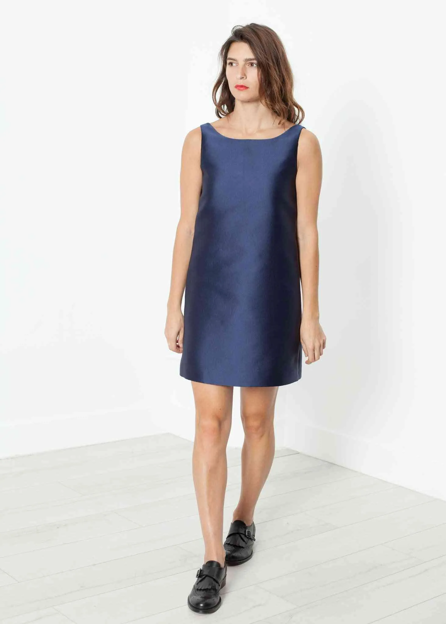 A-Line Mini Dress in Blue test