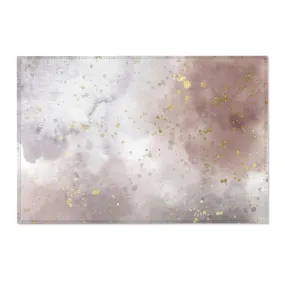 Abstract Area Rug | Blush Gray Beige Ombre