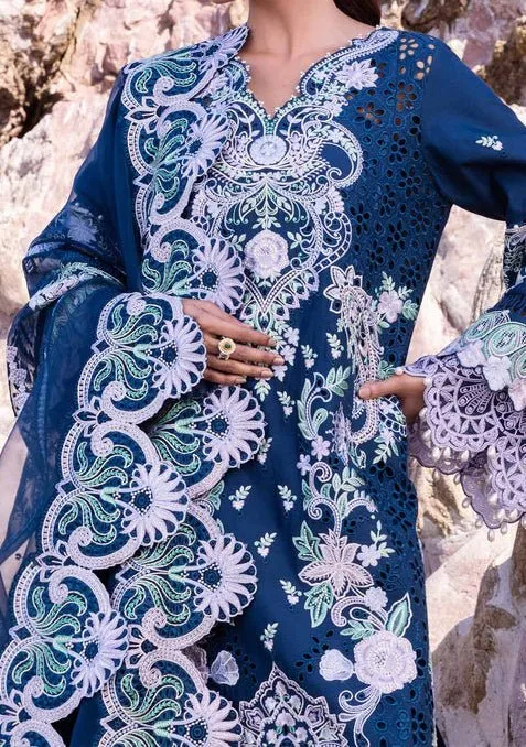 Akbar Aslam Blue Bell Pakistani Luxury Lawn Dress