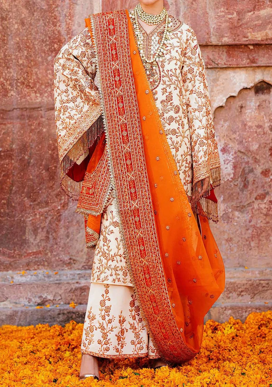 Akbar Aslam Zartaj Pakistani Luxury Raw Silk Dress