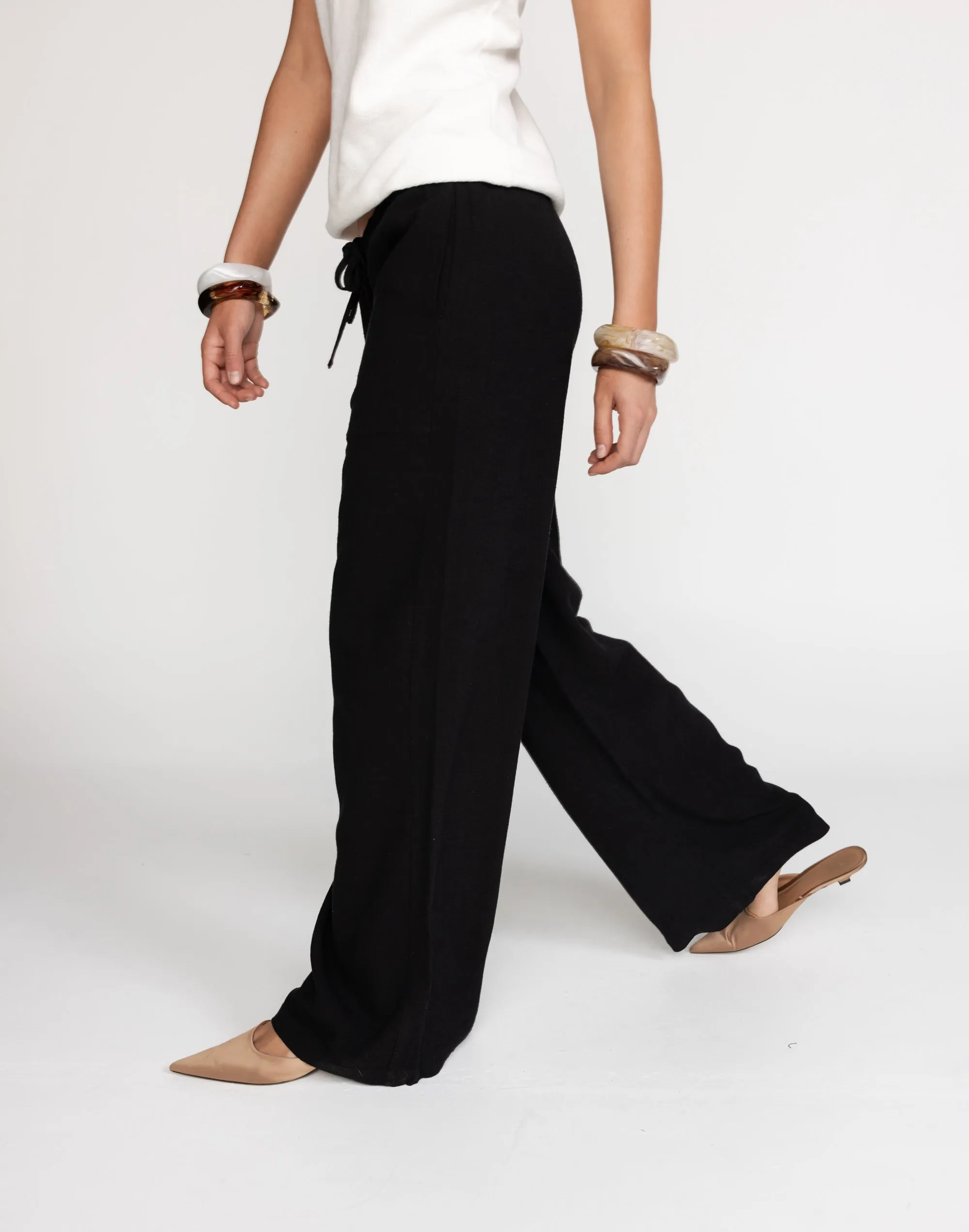 Amee Linen Pants (Black)