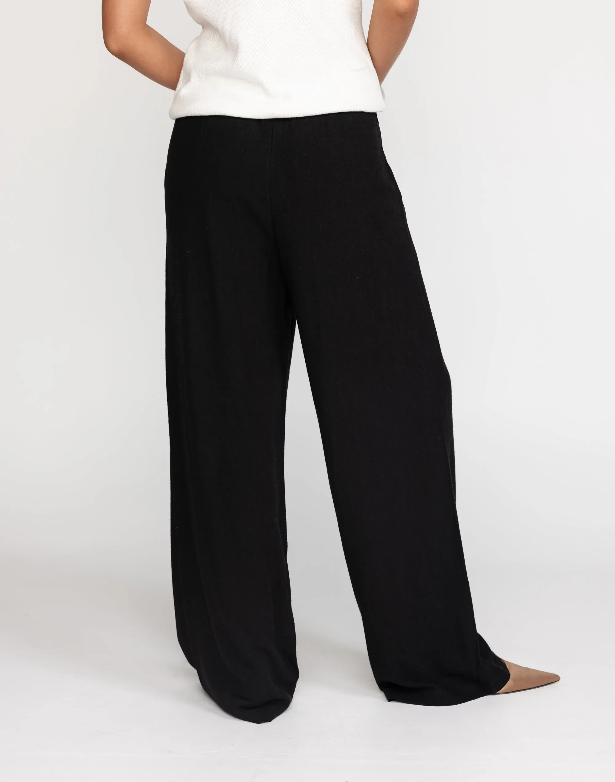 Amee Linen Pants (Black)