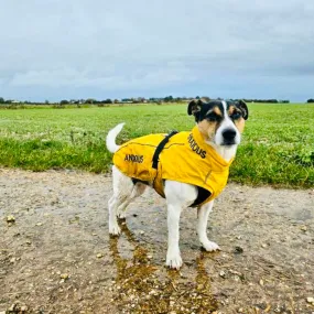 ANXIOUS DOG YELLOW LIGHTWEIGHT RAINCOAT (Small - Slim)