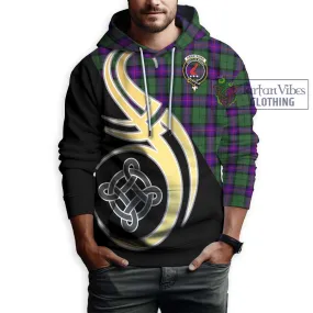 Armstrong Modern Tartan Hoodie with Family Crest and Celtic Symbol Style