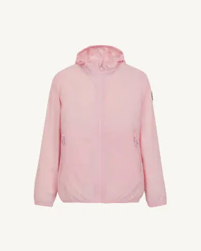 Arran kids' waterproof packable jacket Peach pink