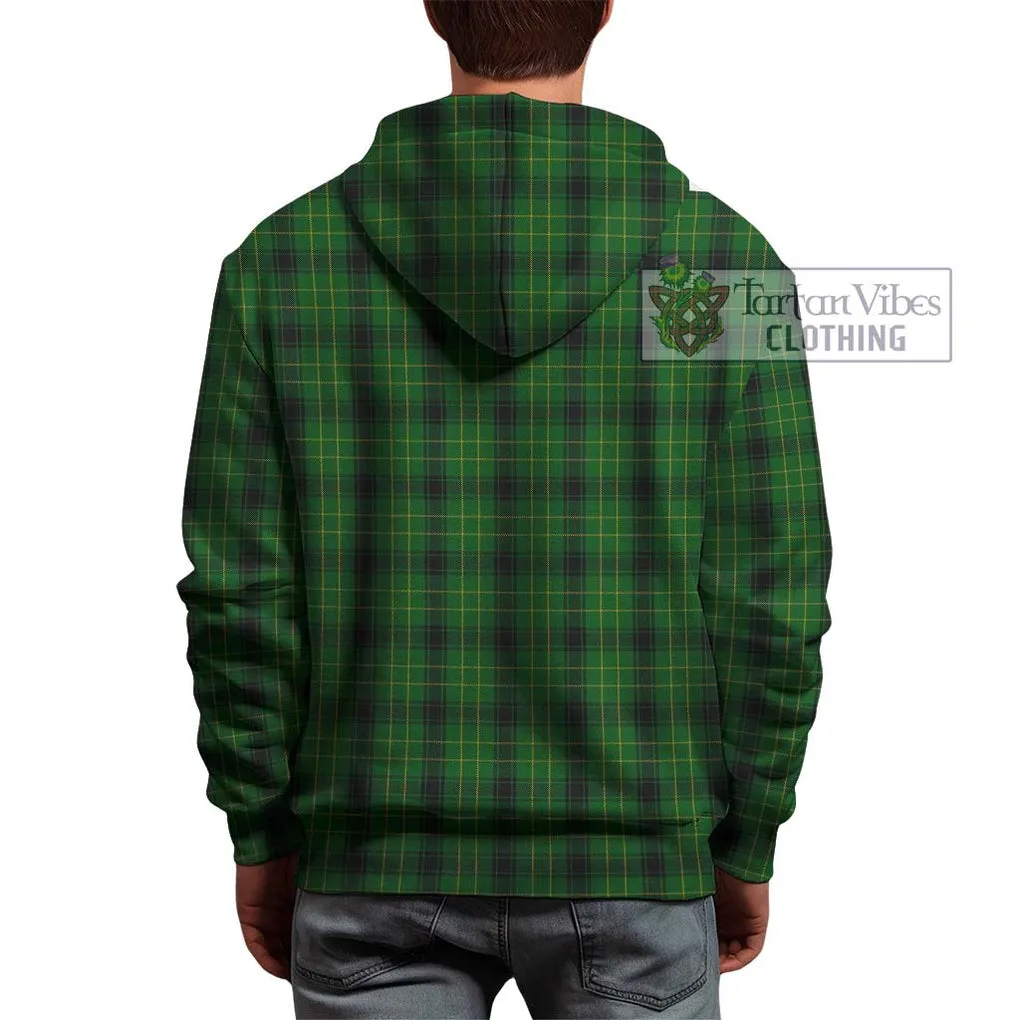 Arthur Highland Tartan Hoodie with Family Crest DNA In Me Style