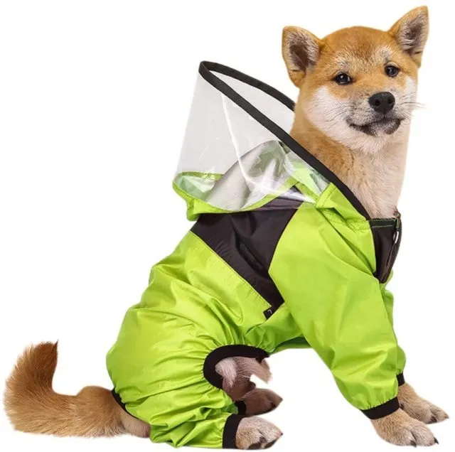 Ashore Shop Pet Dog Waterproof Hooded Raincoat Jacket