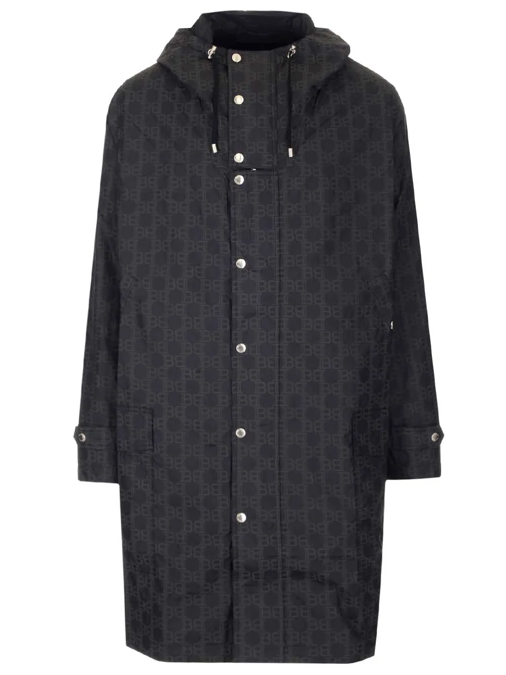 Balmain Monogram Print Raincoat