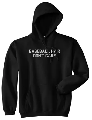 Baseball Hair Dont Care Mens Pullover Hoodie