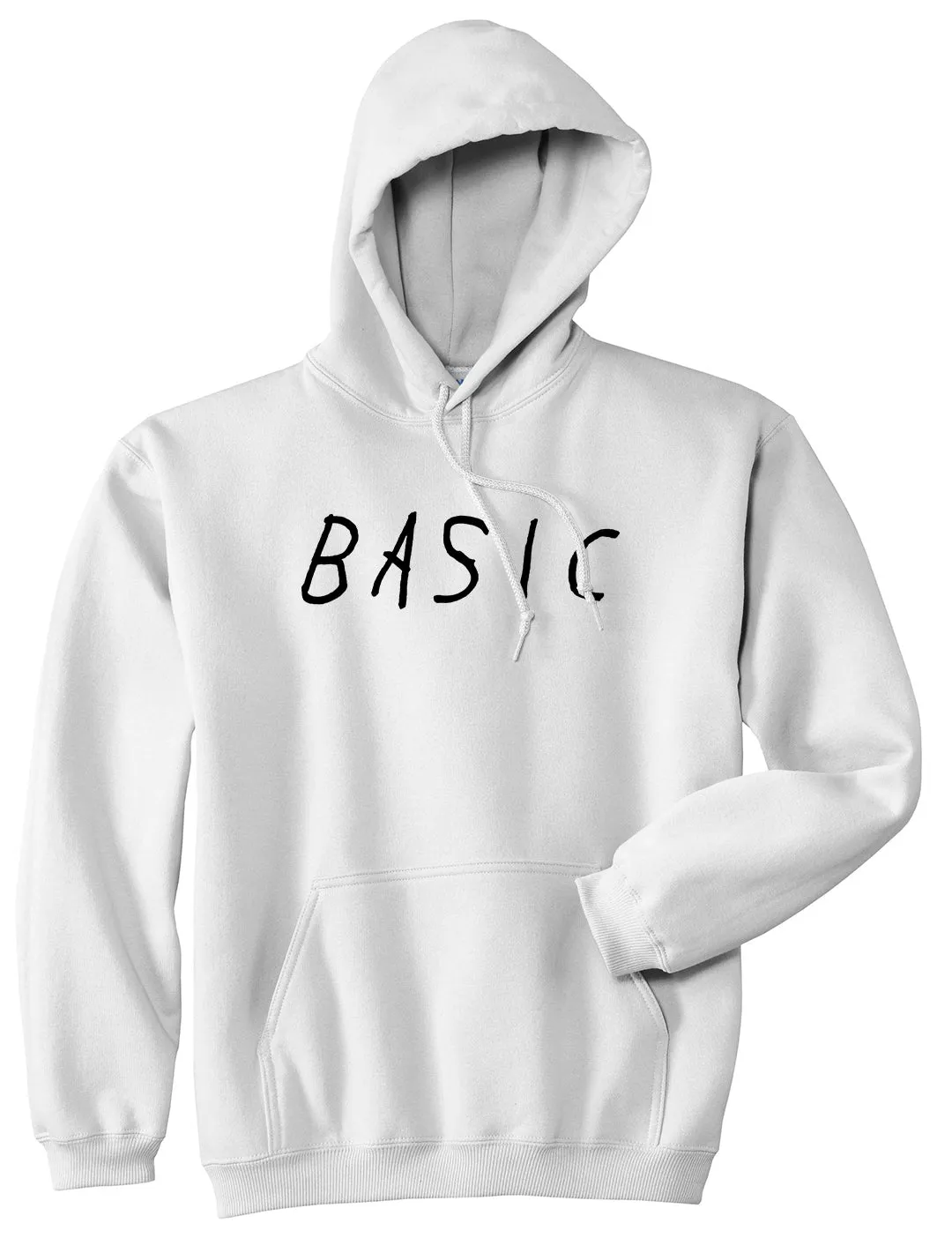 Basic Plain Mens Pullover Hoodie