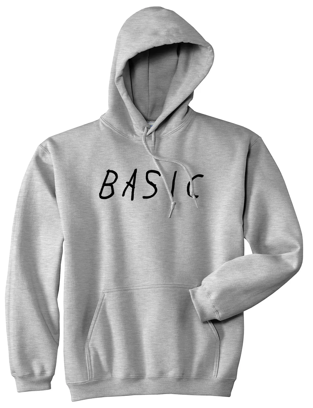 Basic Plain Mens Pullover Hoodie