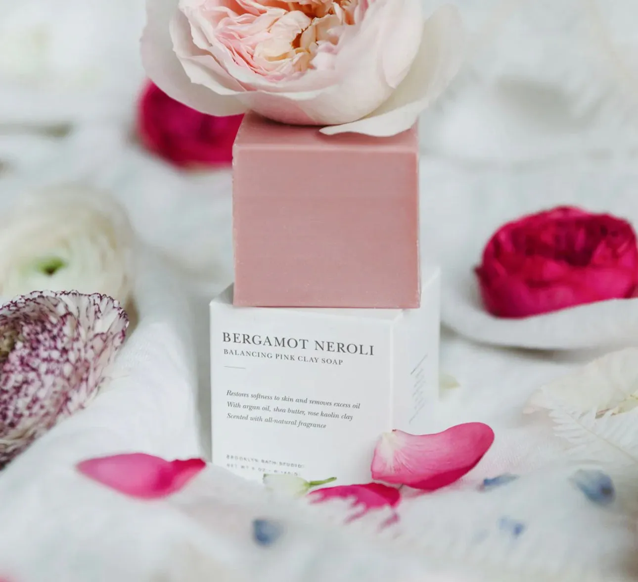 Bergamot Neroli Balancing Pink Clay Soap