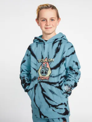 BIG BOYS CAIDEN DYE PULLOVER HOODIE - PALE AQUA