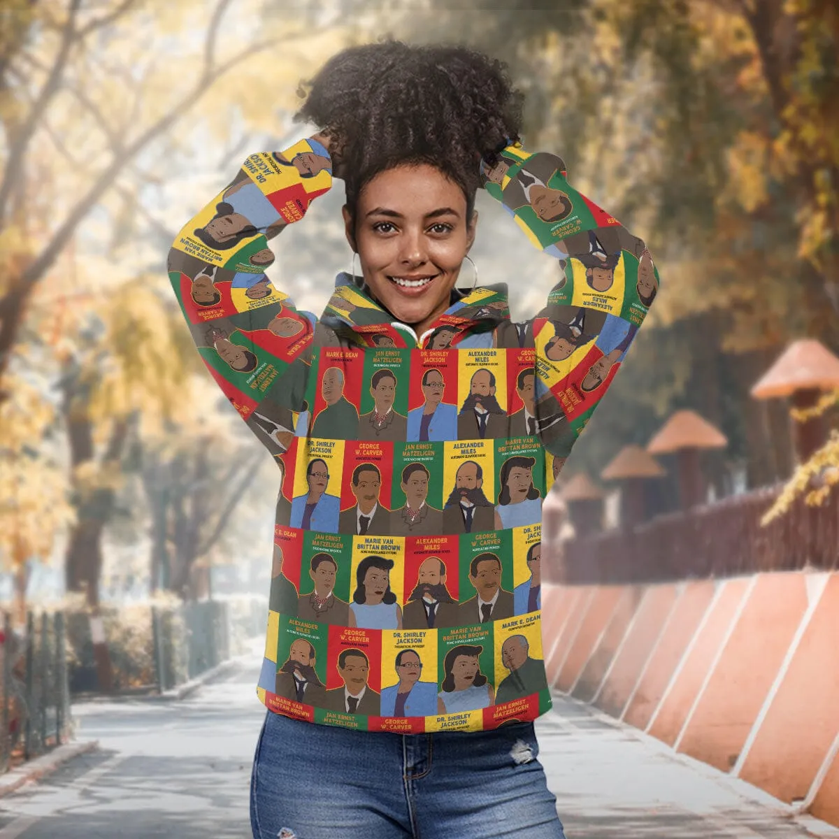 Black Inventors All-over Hoodie