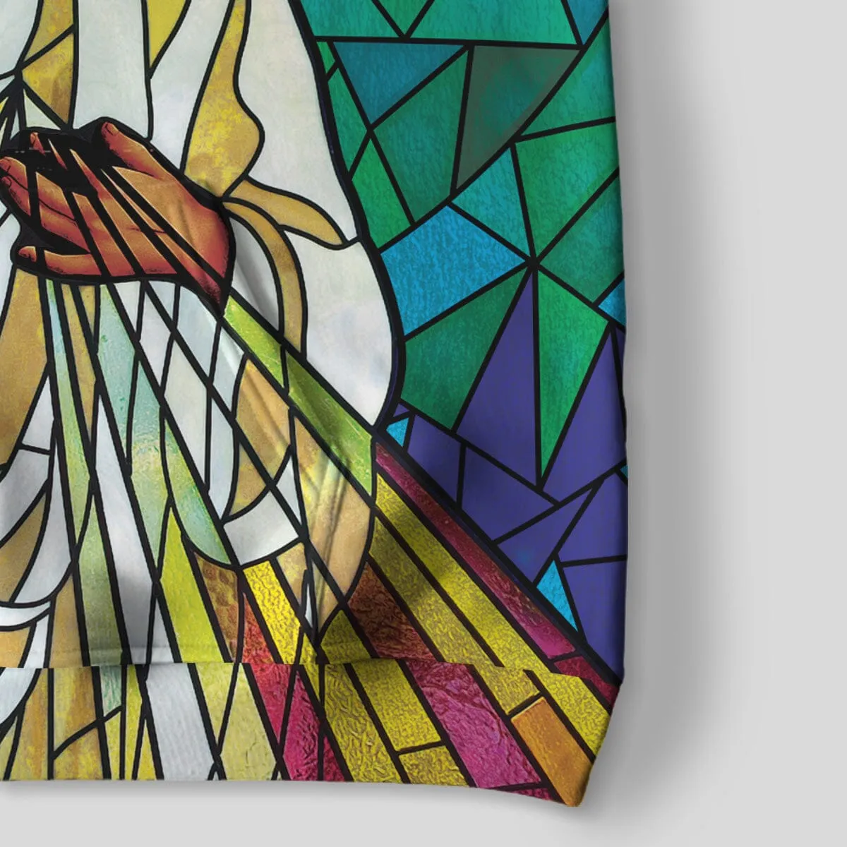 Black Jesus On The Stained Glass All-over Hoodie