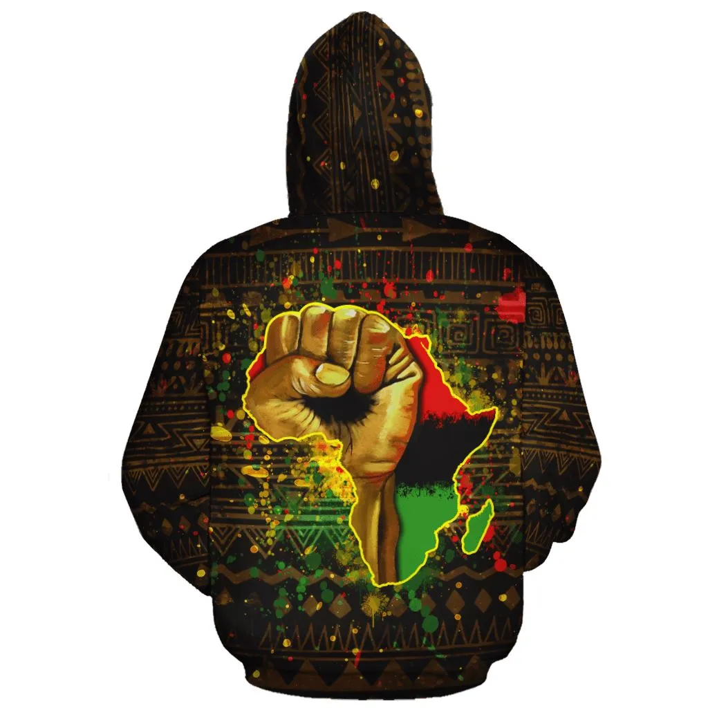 Black Power All-over Hoodie