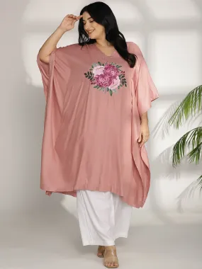 Blush Rayon LongKurta - GulabiGulgasta