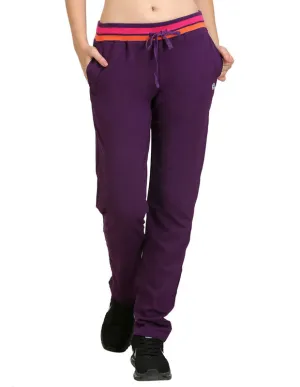 Bodyactive Women Dark Purple Trackpant-LL3-DPU