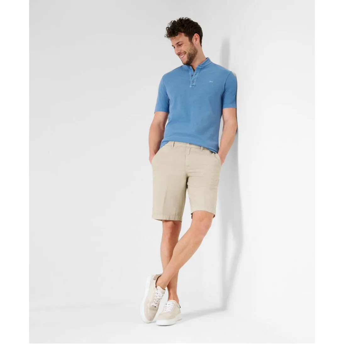 Brax Luxurious Pure Cotton Tailored Shorts 84-6808 Bari Shorts in Cosy Linen