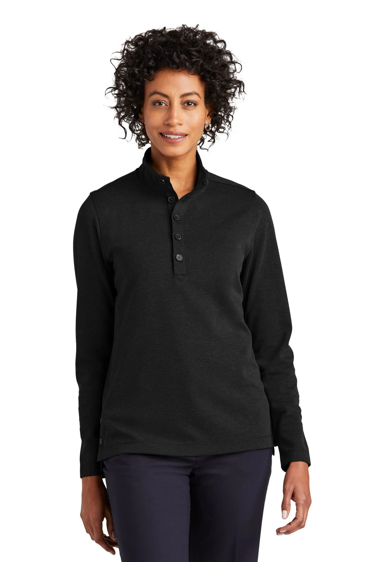 Brooks Brothers Women's Mid-Layer Stretch 1/2-Button. BB18203