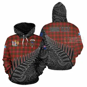 Bruce Crest Tartan Hoodie with New Zealand Silver Fern Half Style