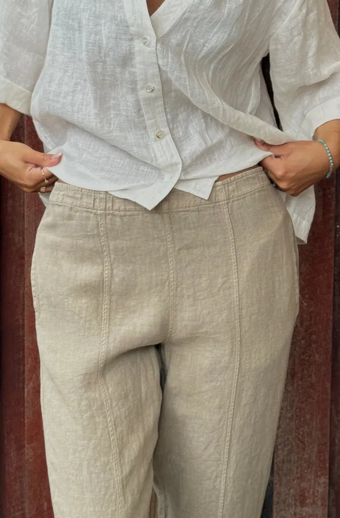 By Basics Slim Linen Pant