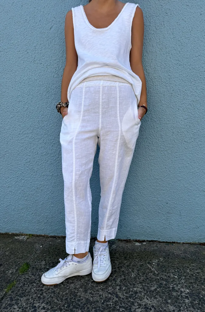 By Basics Slim Linen Pant