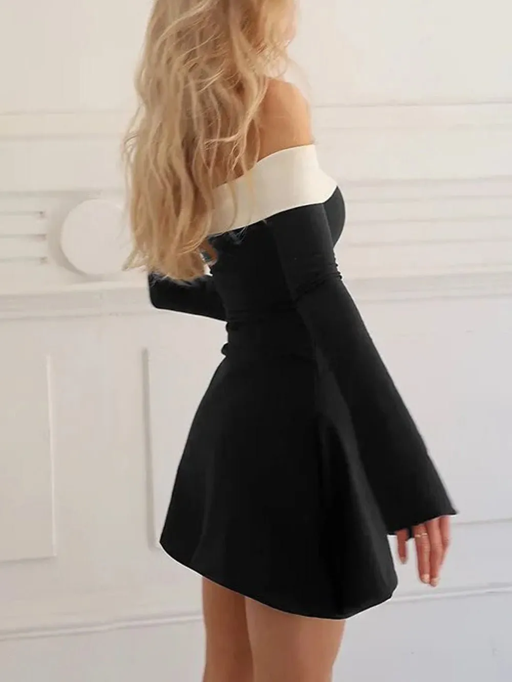 Camila Off Shoulder Backless Mini Dress