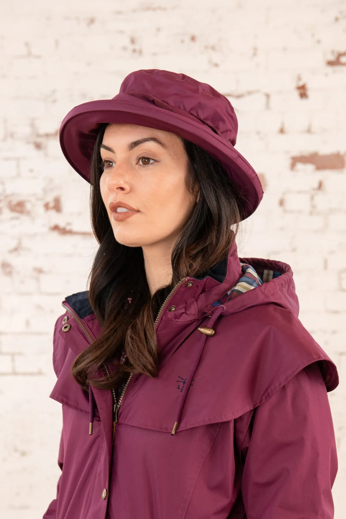 Canterbury Cloche Hat - Plum