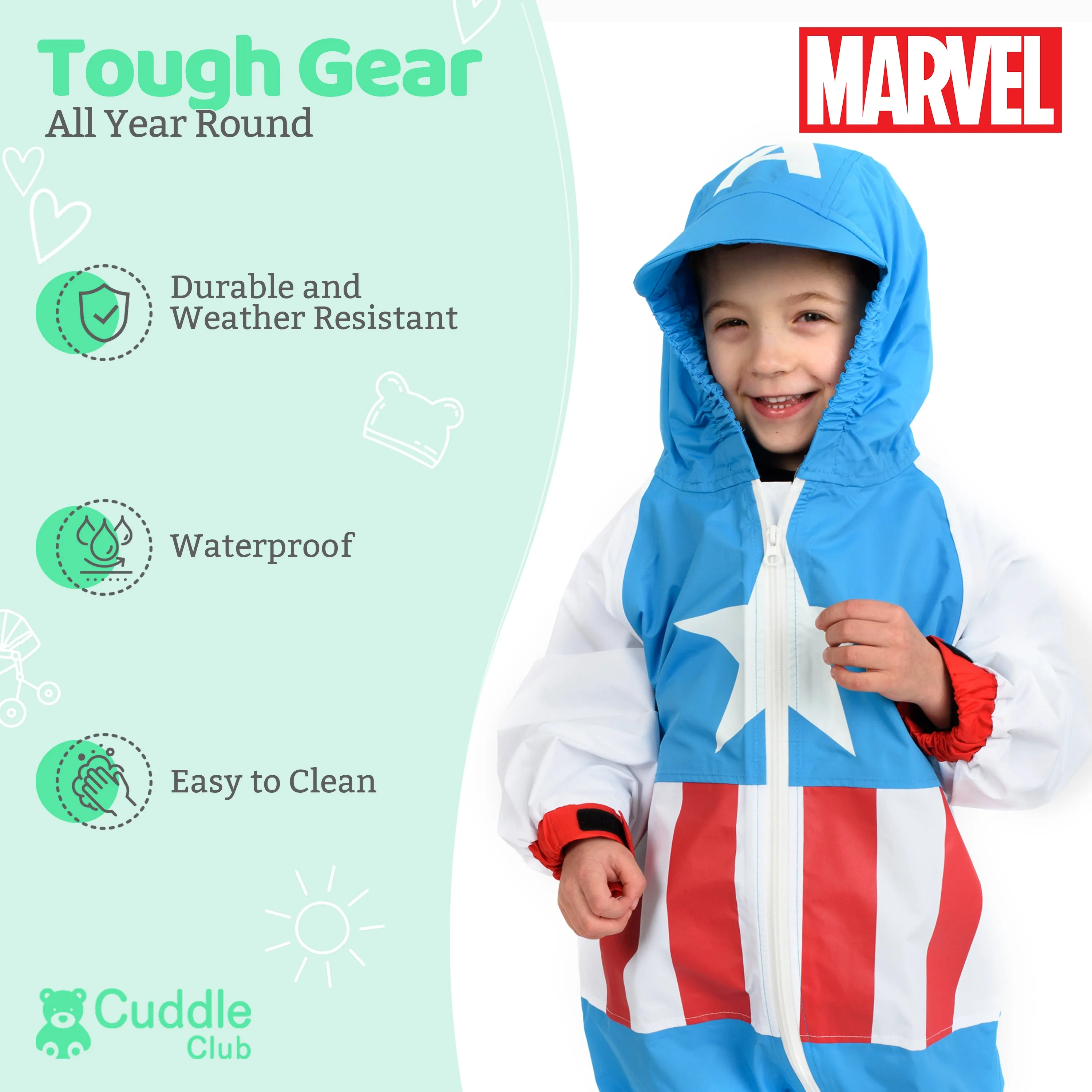 Captain America Rain Suit