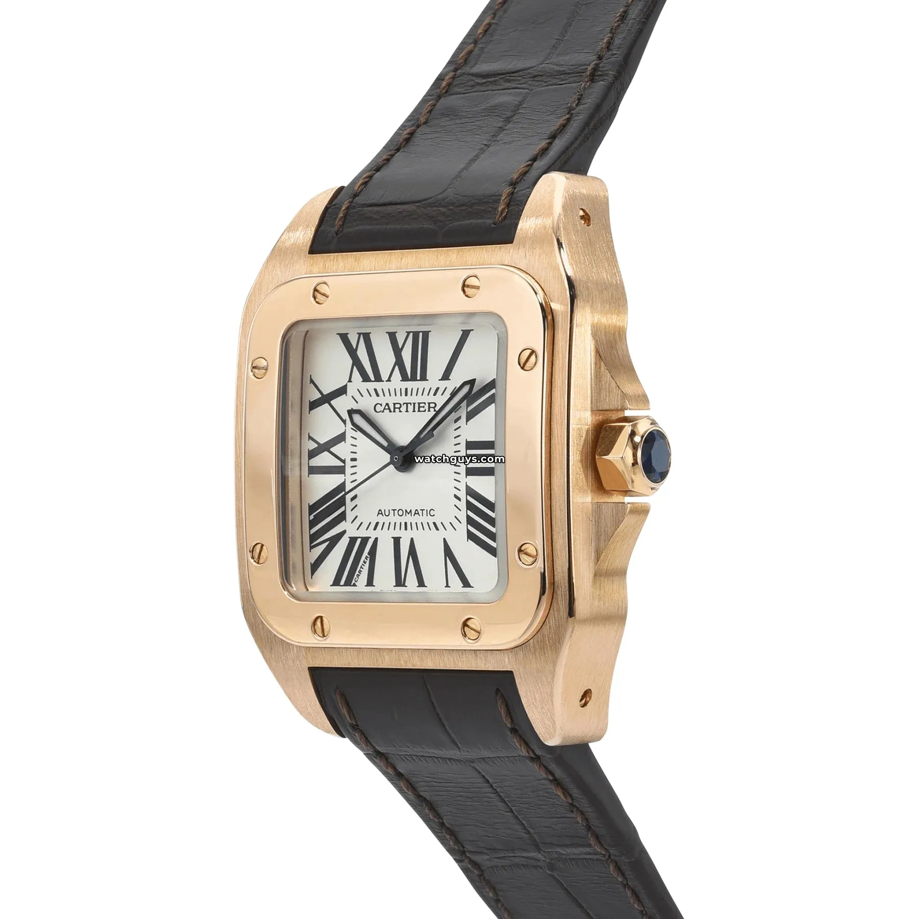 Cartier Santos 100 Medium Rose Gold W20108Y1