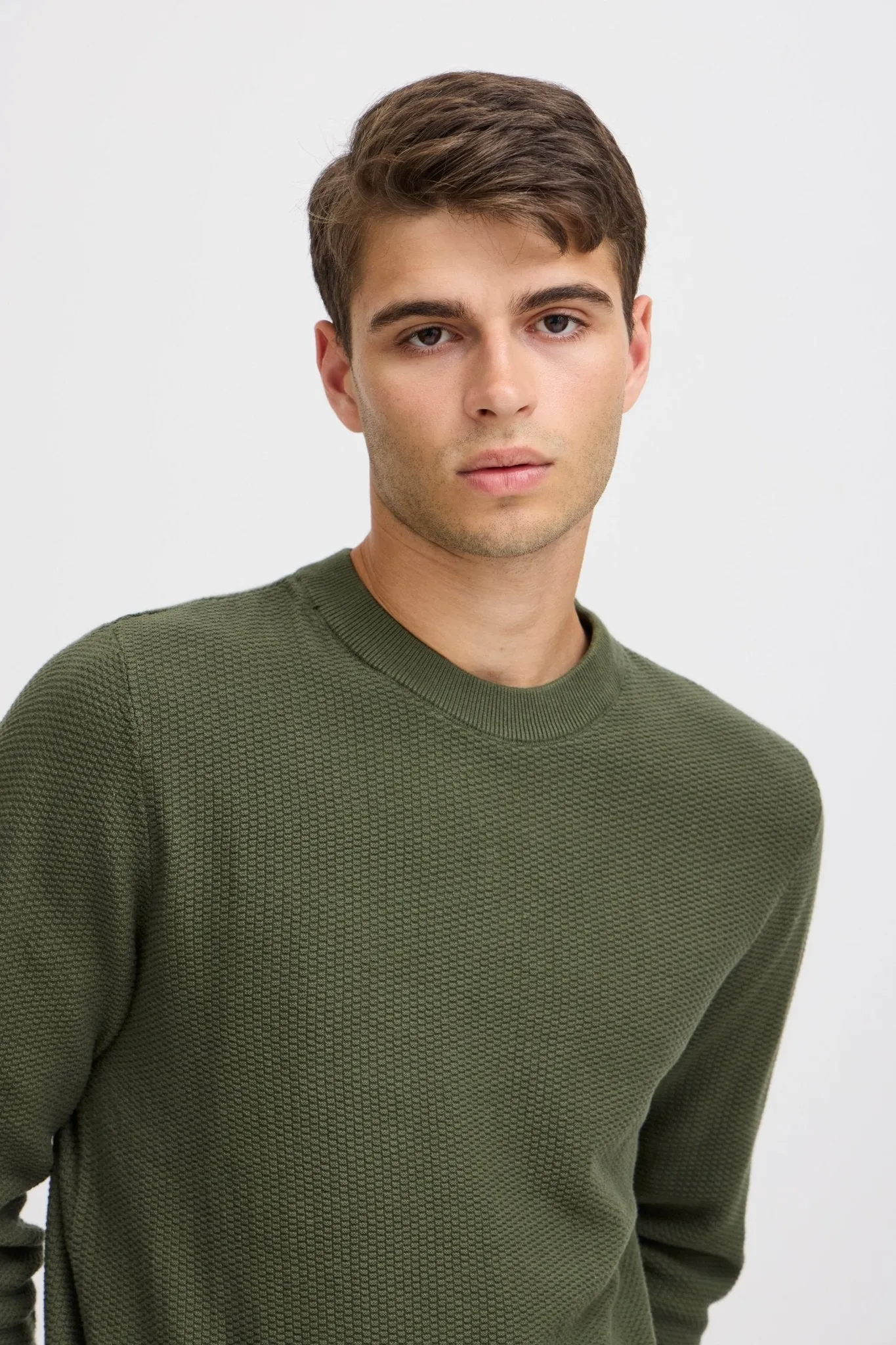 CASUAL FRIDAY - CFKARL 0160 structured crewneck knit - 20505192