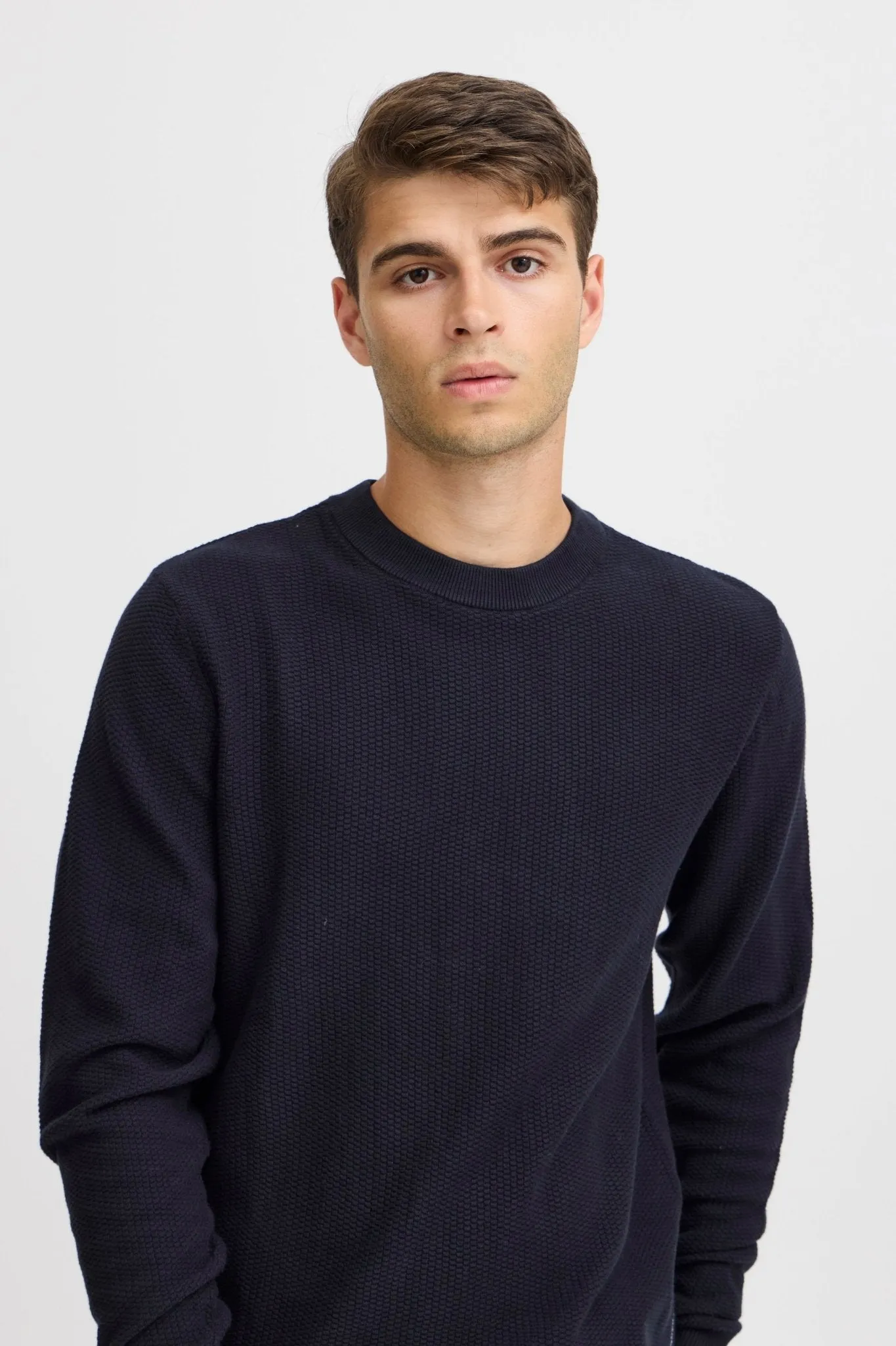 CASUAL FRIDAY - CFKARL 0160 structured crewneck knit - 20505192