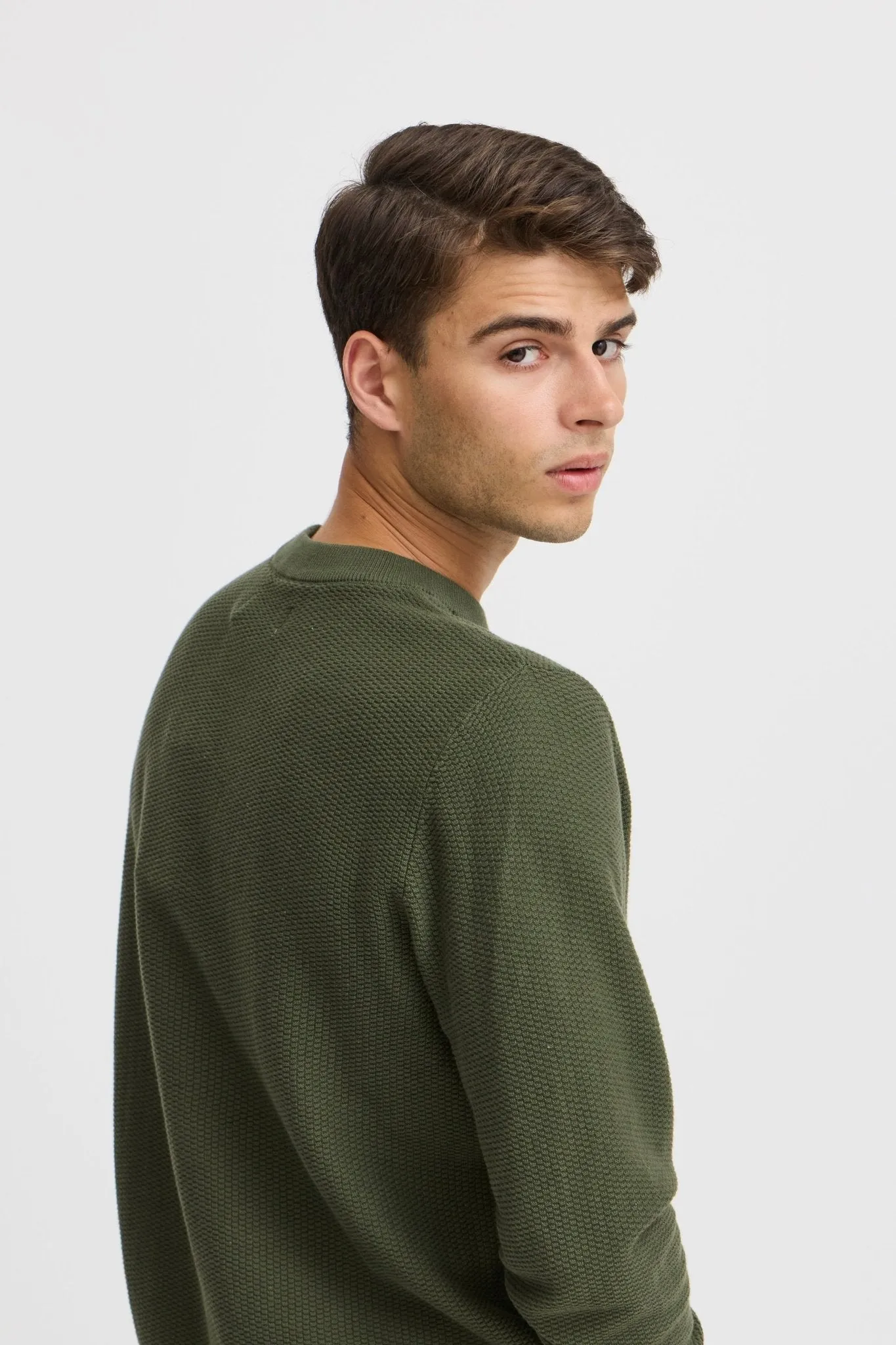 CASUAL FRIDAY - CFKARL 0160 structured crewneck knit - 20505192