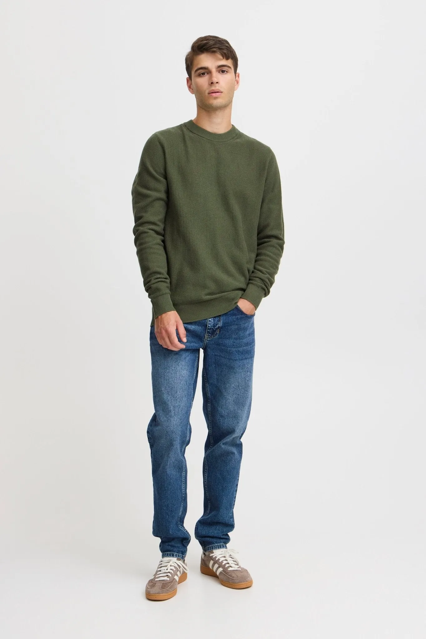 CASUAL FRIDAY - CFKARL 0160 structured crewneck knit - 20505192