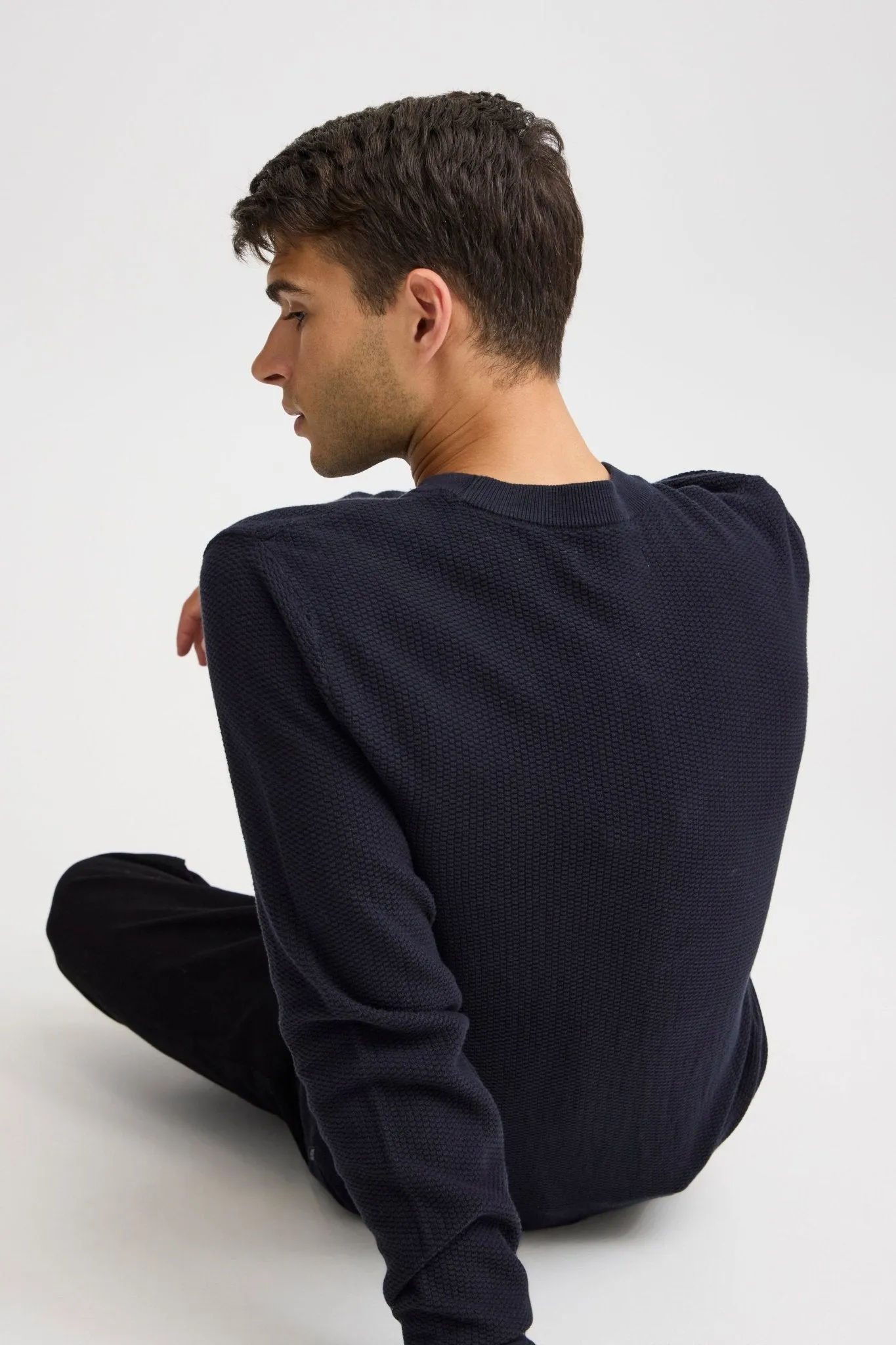 CASUAL FRIDAY - CFKARL 0160 structured crewneck knit - 20505192