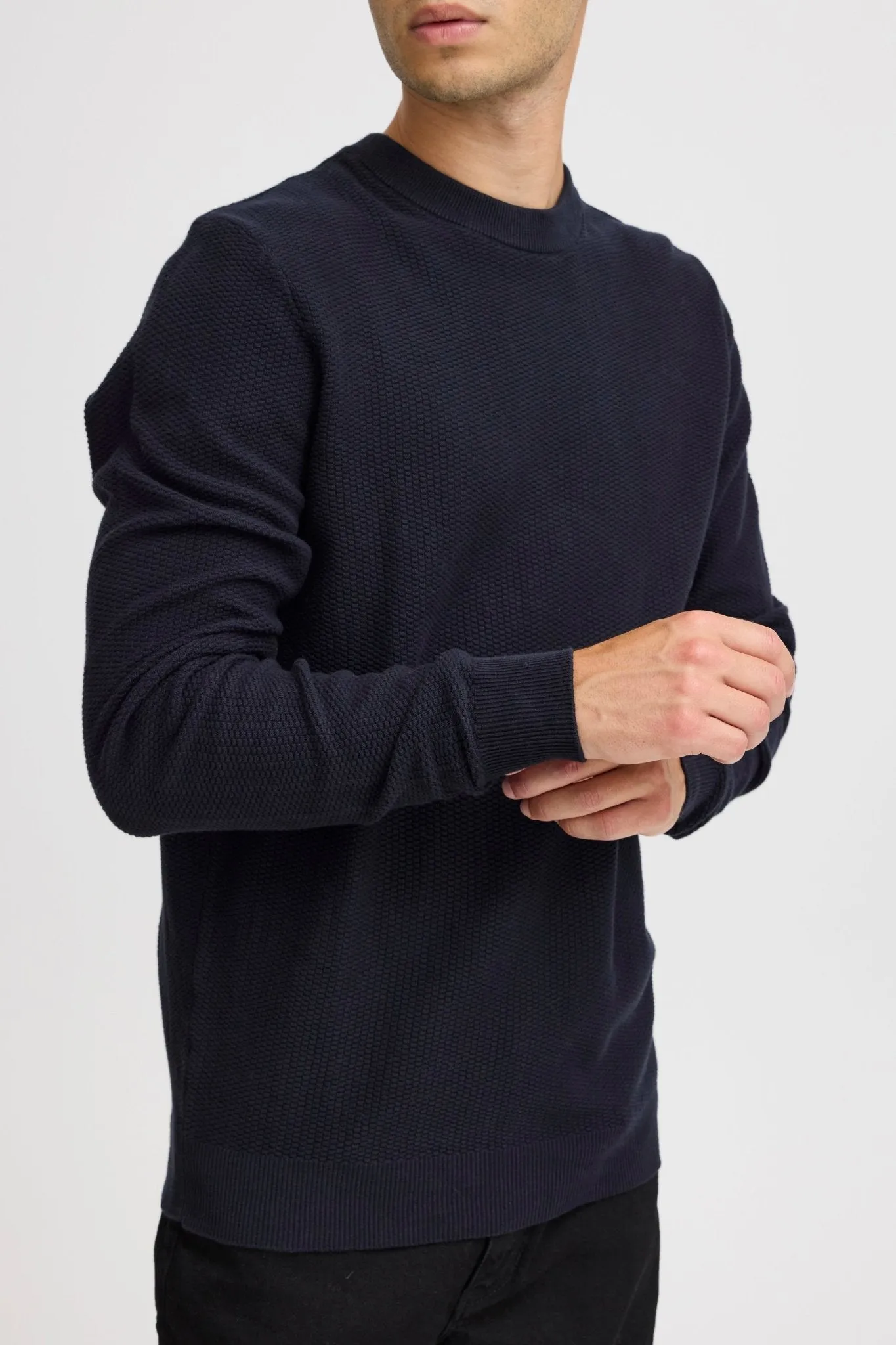 CASUAL FRIDAY - CFKARL 0160 structured crewneck knit - 20505192