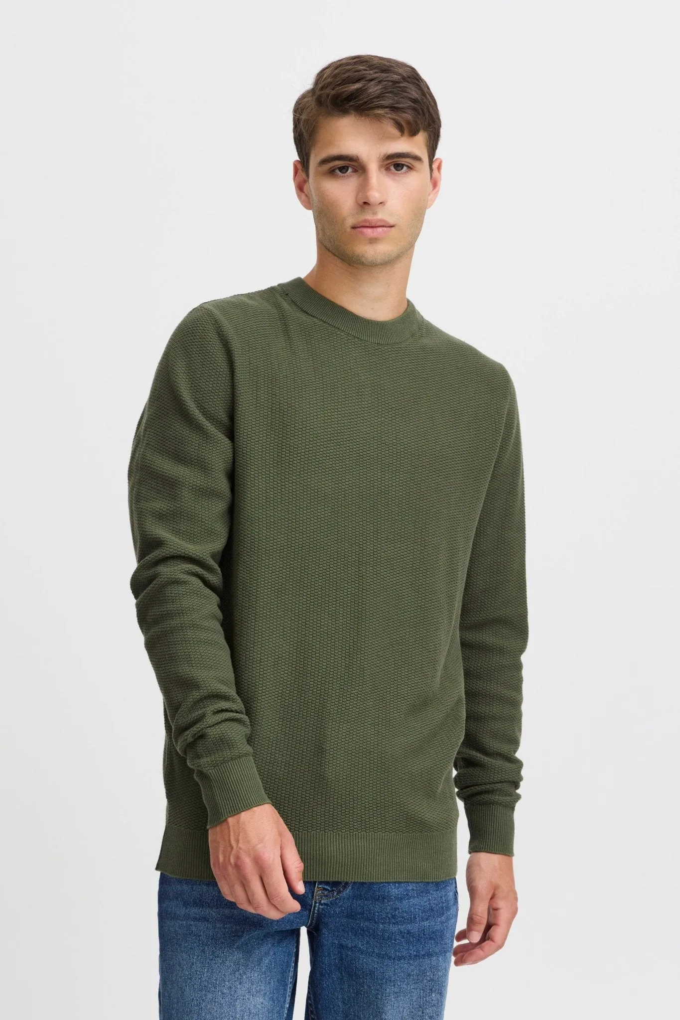 CASUAL FRIDAY - CFKARL 0160 structured crewneck knit - 20505192