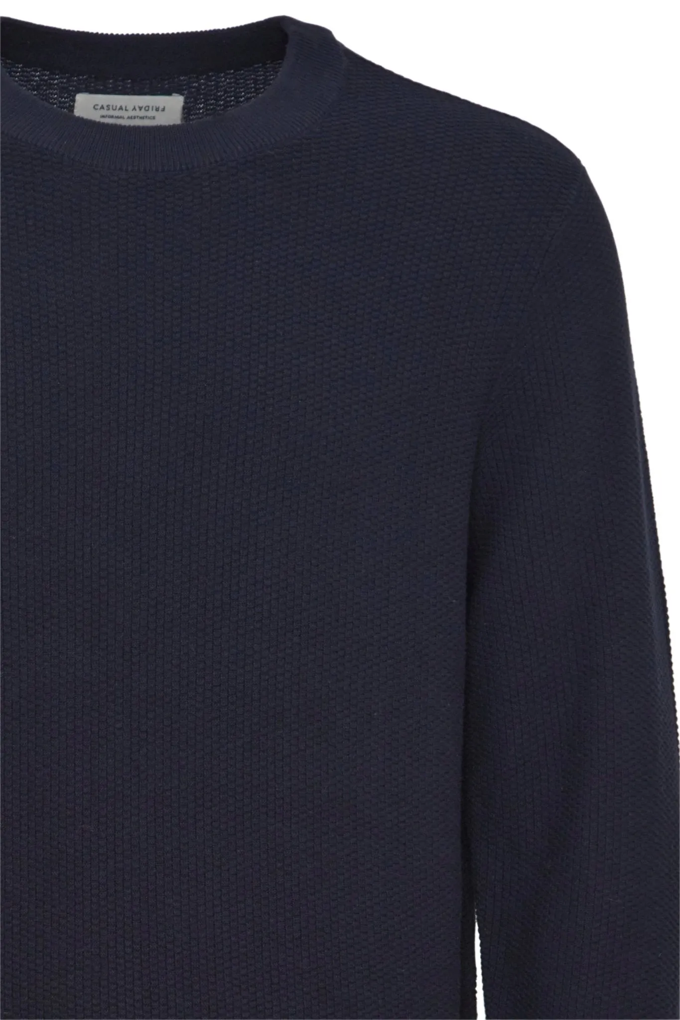 CASUAL FRIDAY - CFKARL 0160 structured crewneck knit - 20505192