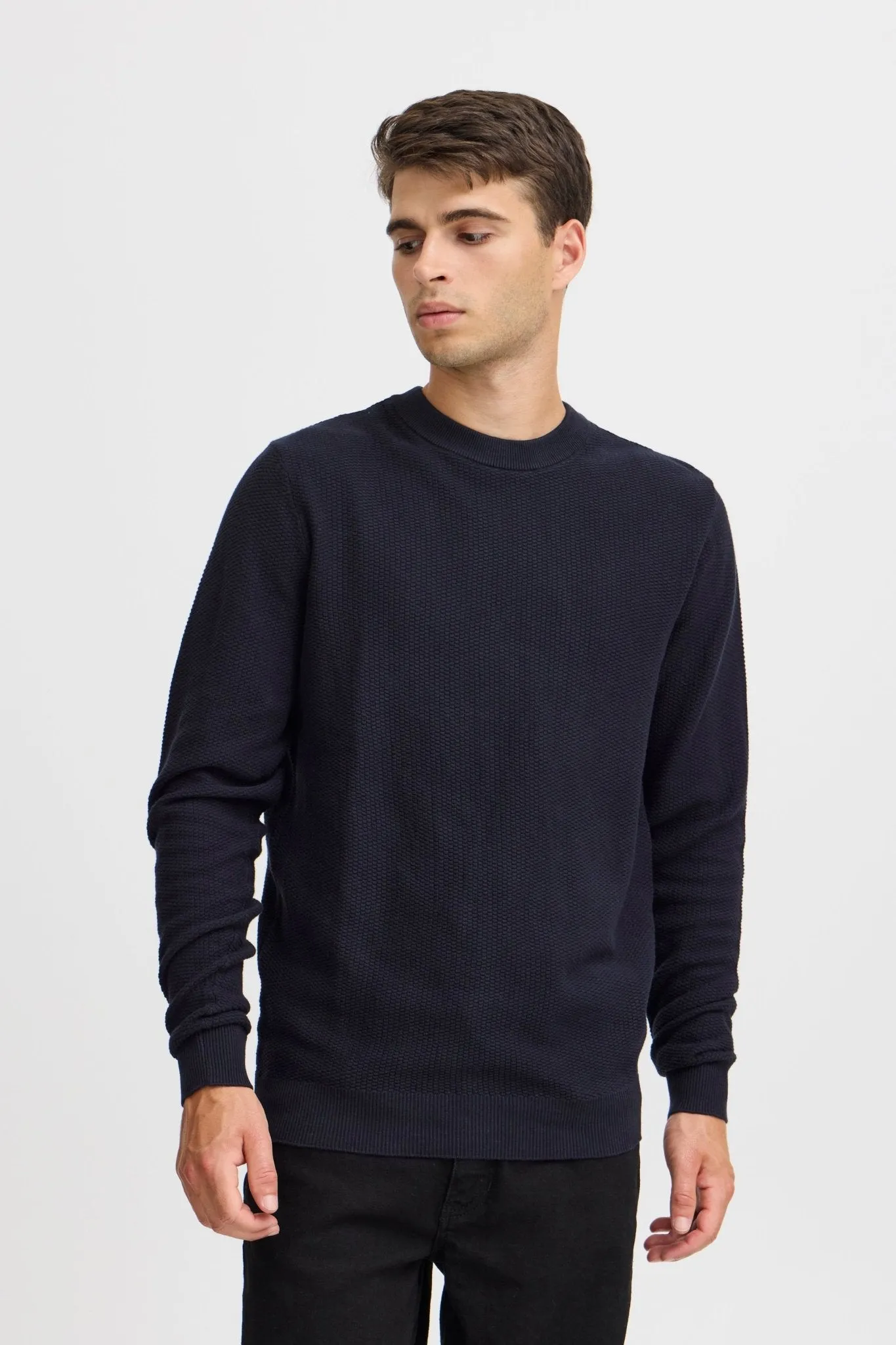 CASUAL FRIDAY - CFKARL 0160 structured crewneck knit - 20505192