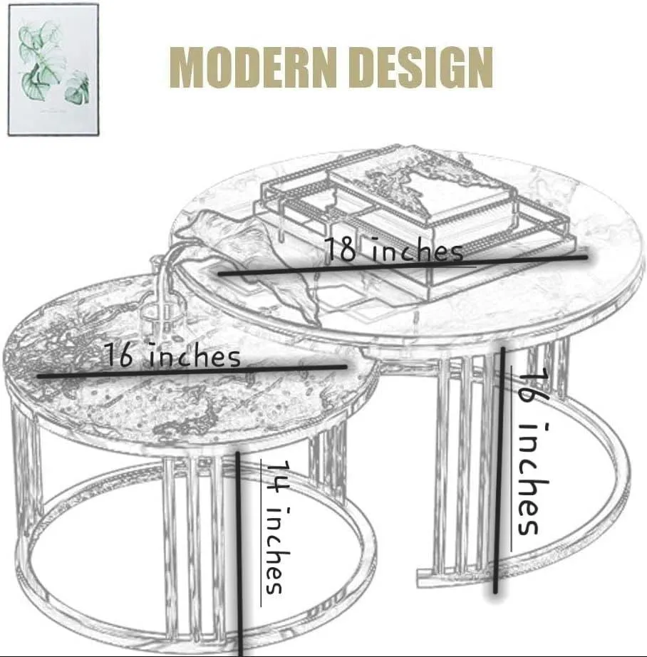 Center Nesting Tables Set