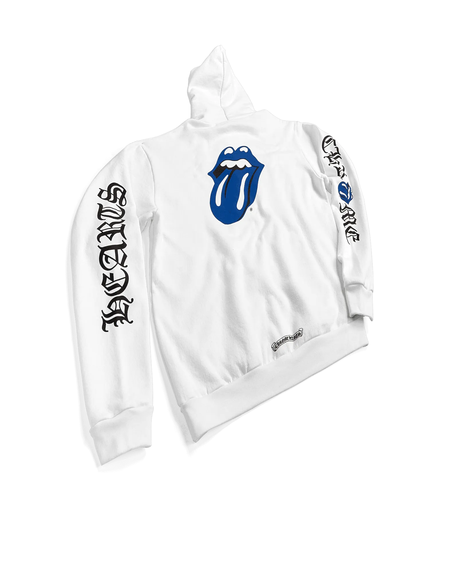 Chrome Hearts Rolling Stones Pullover Hoodie White & Blue