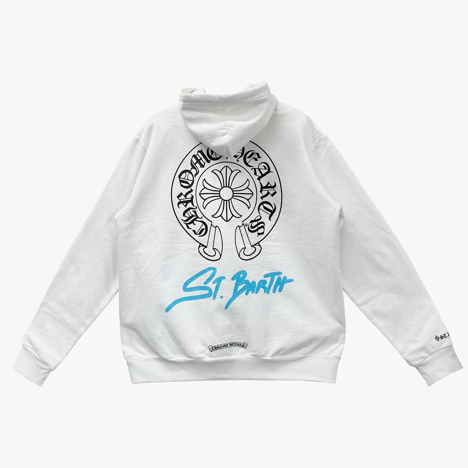 Chrome Hearts St. Barth Horseshoe Pullover Hoodie White