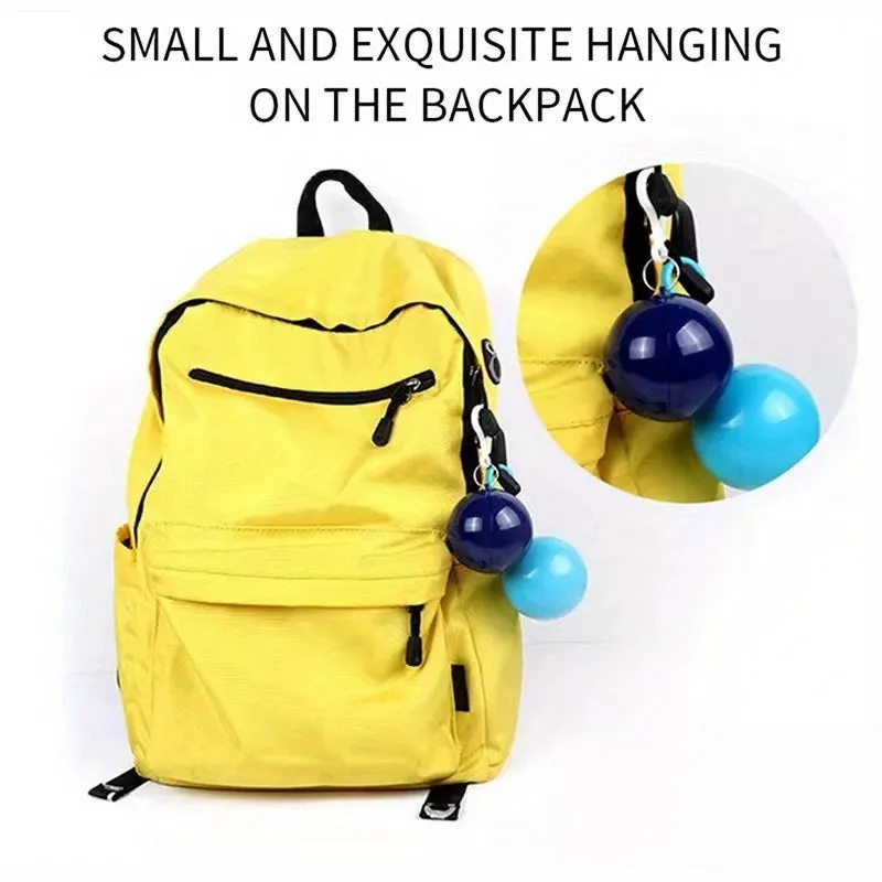 Compact Emergency Rain Poncho Keychain: Portable Disposable Raincoat for Travel, Hiking, Fishing, and Camping