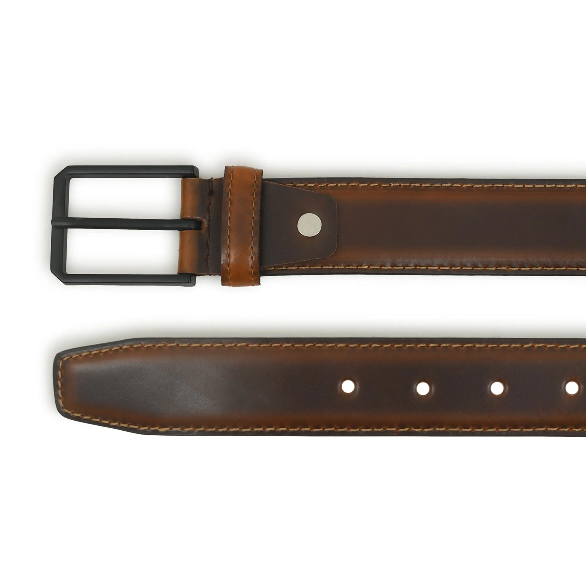 Cooper Caramel Leather Belt