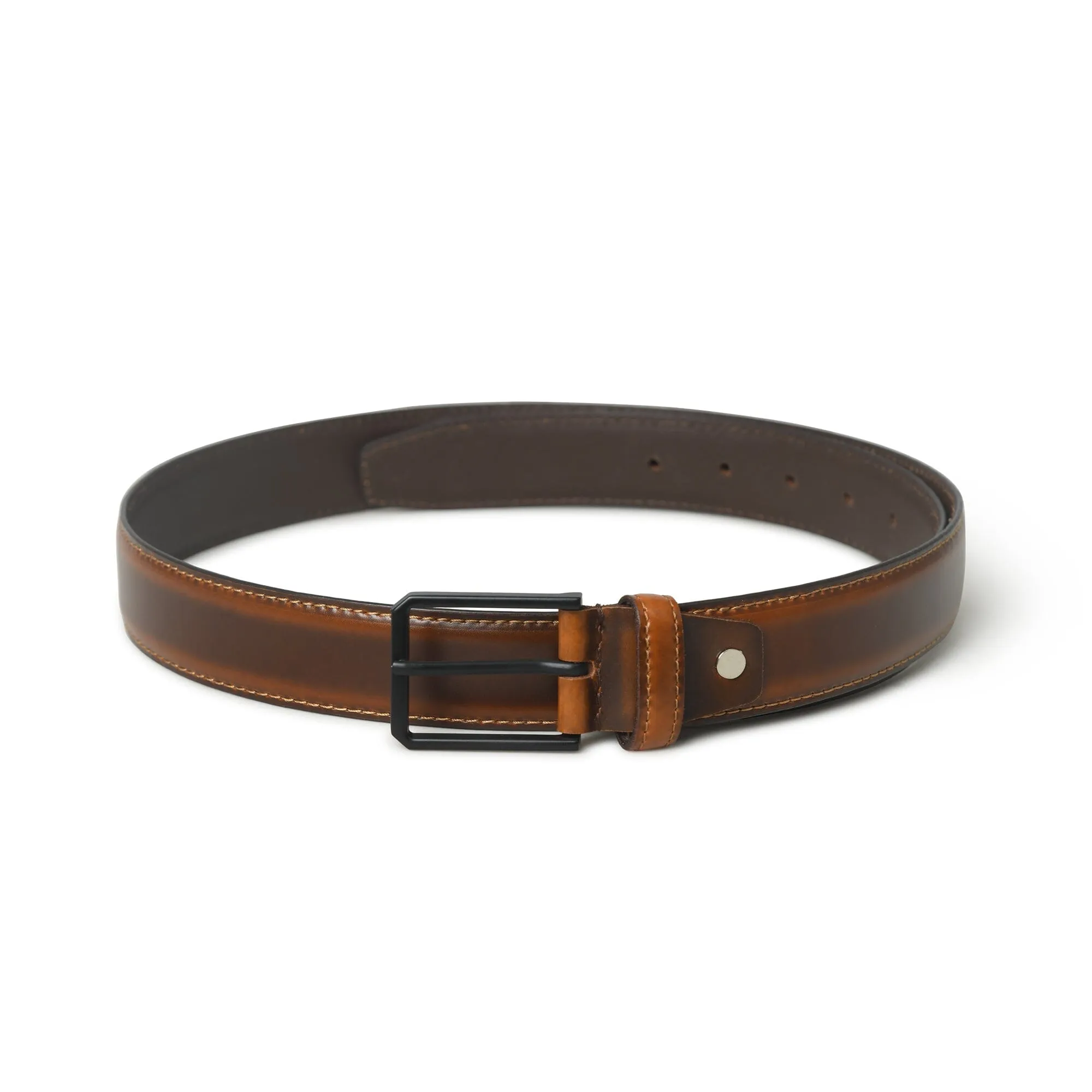 Cooper Caramel Leather Belt