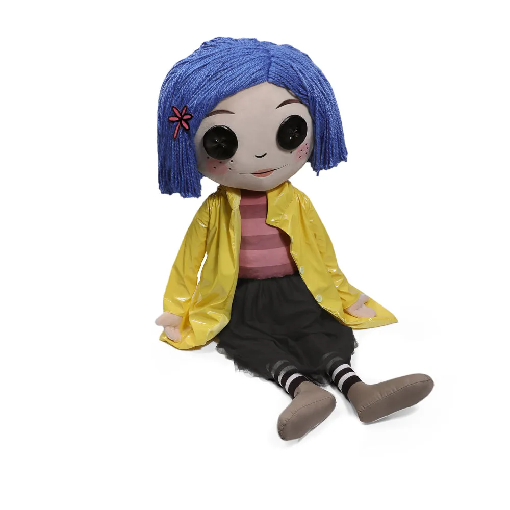 Coraline with Button Eyes Life-Size Plush Doll