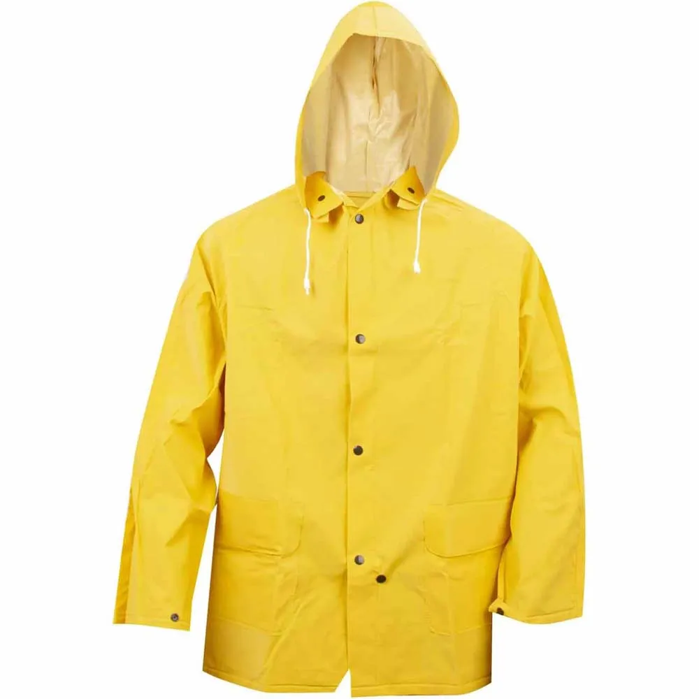 Cordova Safety RC35YXL Renegade Yellow Raincoat, Detachable Hood