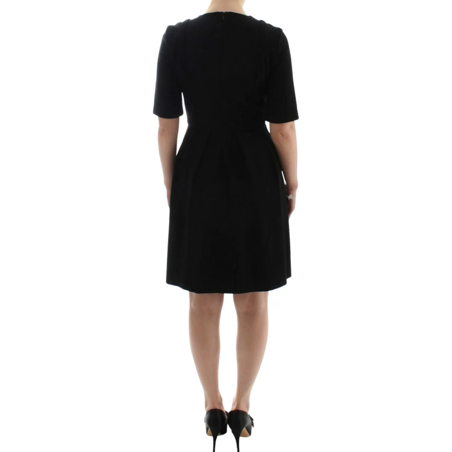 CO|TE Elegant Black Short Sleeve Venus Dress